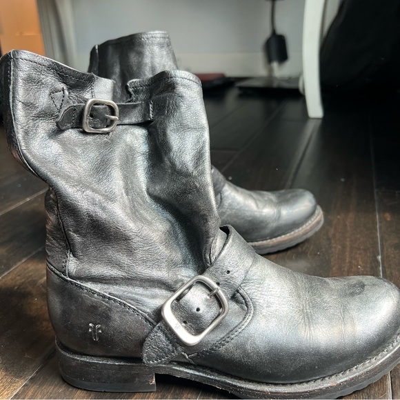Frye metallic lether boots 6.5 women - Picture 7 of 14